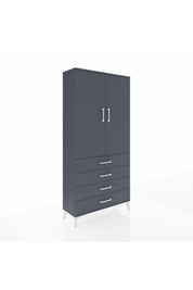 Arges Dolap 3 Raflı 4 Çekmeceli 2 Kapaklı 88x30x182 - S24M005V5A