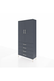 Arges Dolap 3 Raflı 4 Çekmeceli 2 Kapaklı 88x30x182 - S24M005V5A