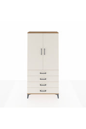 Arges Dolap 3 Raflı 4 Çekmeceli 2 Kapaklı 88x30x182 - S24M005V7A