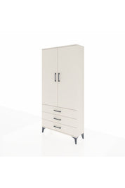 Arges Dolap 3 Raflı 3 Çekmeceli 2 Kapaklı 88x30x182 - S24M006V1A