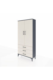 Arges Dolap 3 Raflı 3 Çekmeceli 2 Kapaklı 88x30x182 - S24M006V4A