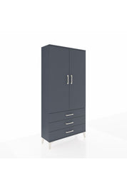 Arges Dolap 3 Raflı 3 Çekmeceli 2 Kapaklı 88x30x182 - S24M006V5A