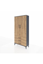 Arges Dolap 3 Raflı 3 Çekmeceli 2 Kapaklı 88x30x182 - S24M006V6A