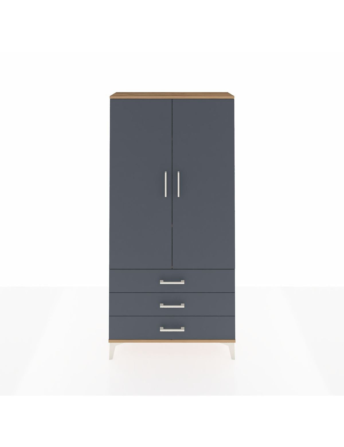 Arges Dolap 3 Raflı 3 Çekmeceli 2 Kapaklı 88x30x182 - S24M006V8A
