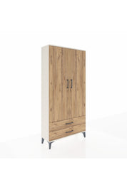 Arges Dolap 4 Raflı 2 Çekmeceli 2 Kapaklı 88x30x182 - S24M007V3A