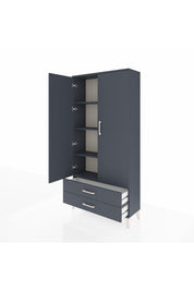 Arges Dolap 4 Raflı 2 Çekmeceli 2 Kapaklı 88x30x182 - S24M007V5A