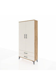 Arges Dolap 4 Raflı 2 Çekmeceli 2 Kapaklı 88x30x182 - S24M007V7A