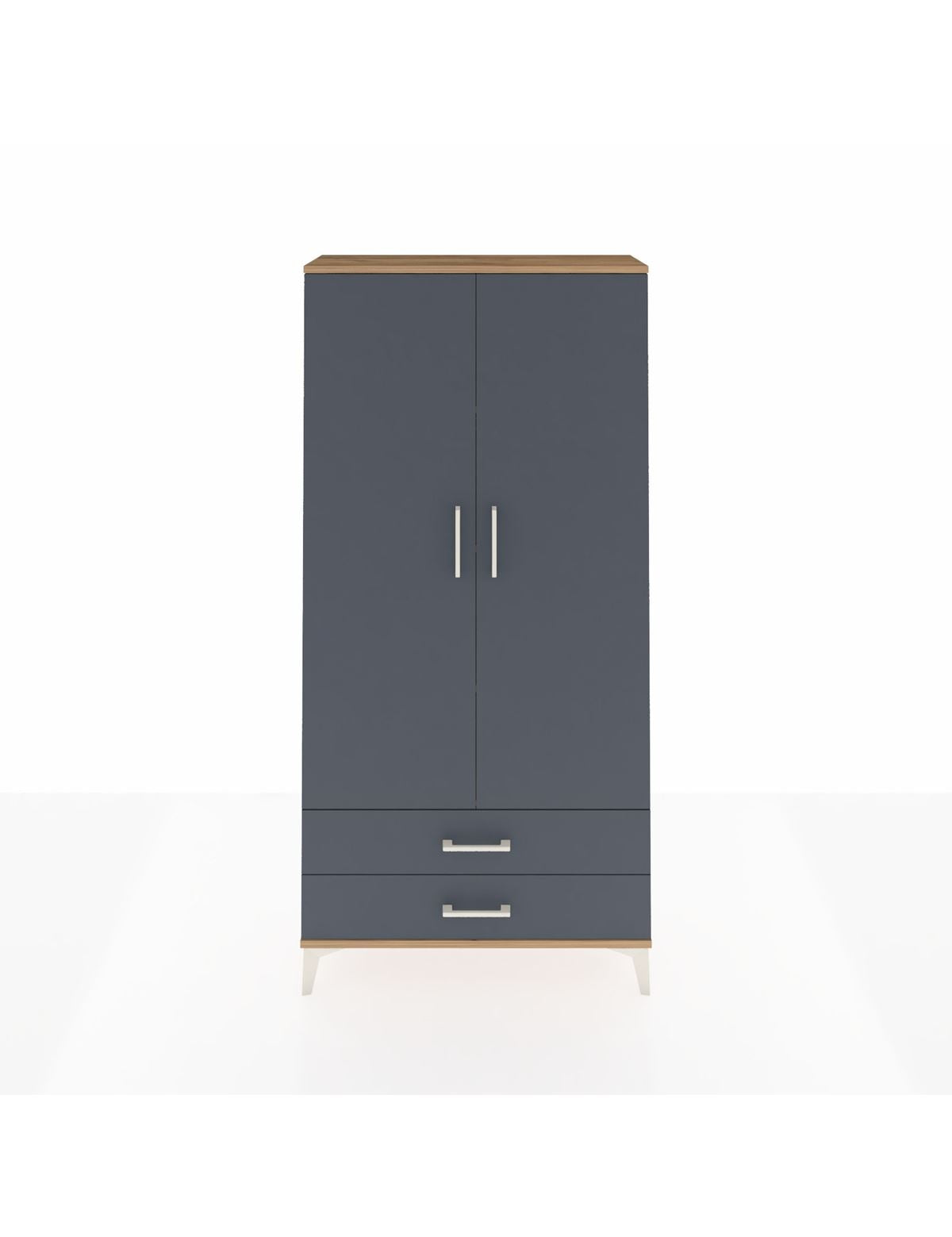 Arges Dolap 4 Raflı 2 Çekmeceli 2 Kapaklı 88x30x182 - S24M007V8A