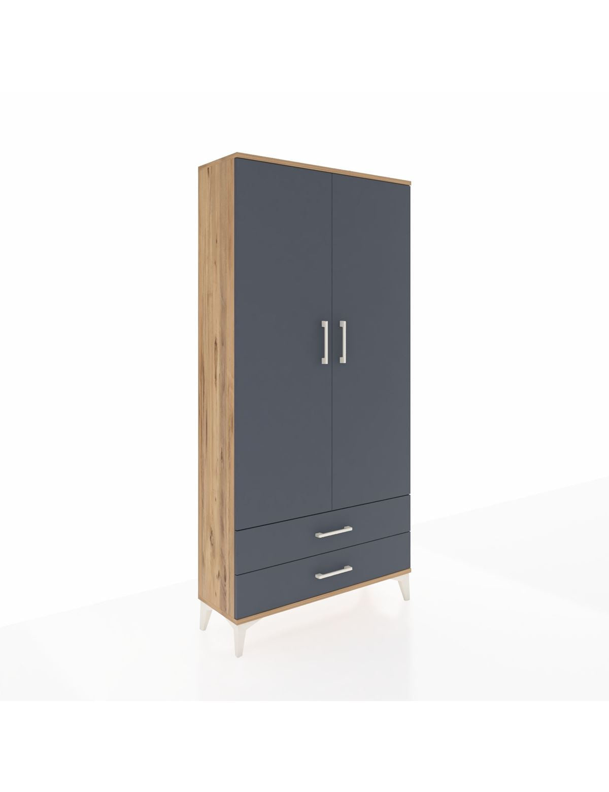 Arges Dolap 4 Raflı 2 Çekmeceli 2 Kapaklı 88x30x182 - S24M007V8A