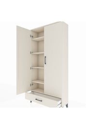 Arges Dolap 5 Raflı Tek Çekmeceli 2 Kapaklı 88x30x182 - S24M008V1A