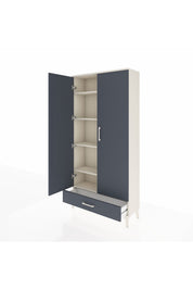 Arges Dolap 5 Raflı Tek Çekmeceli 2 Kapaklı 88x30x182 - S24M008V2A