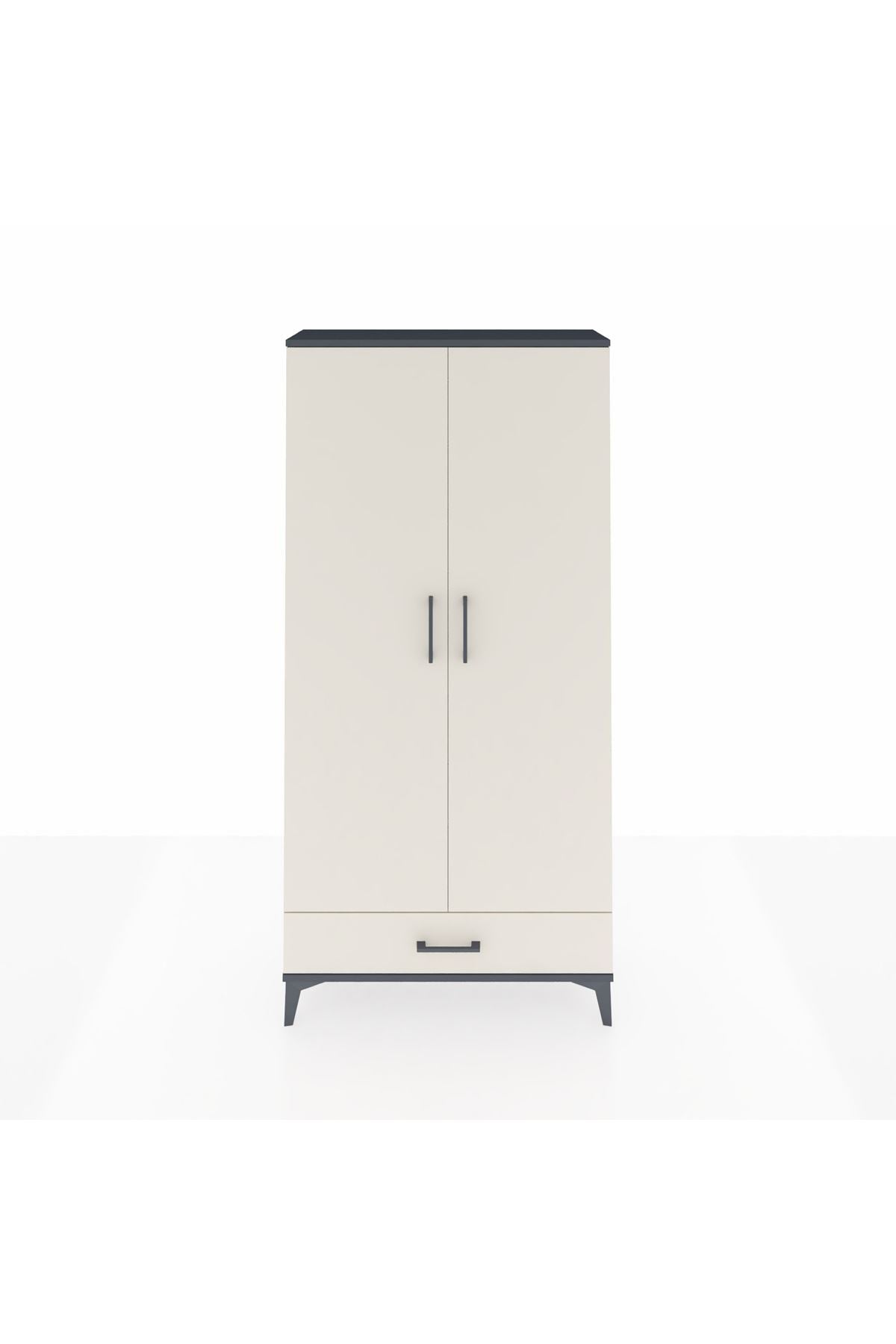 Arges Dolap 5 Raflı Tek Çekmeceli 2 Kapaklı 88x30x182 - S24M008V4A