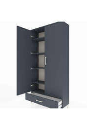 Arges Dolap 5 Raflı Tek Çekmeceli 2 Kapaklı 88x30x182 - S24M008V5A