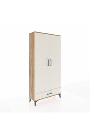 Arges Dolap 5 Raflı Tek Çekmeceli 2 Kapaklı 88x30x182 - S24M008V7A