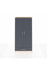 Arges Dolap 5 Raflı Tek Çekmeceli 2 Kapaklı 88x30x182