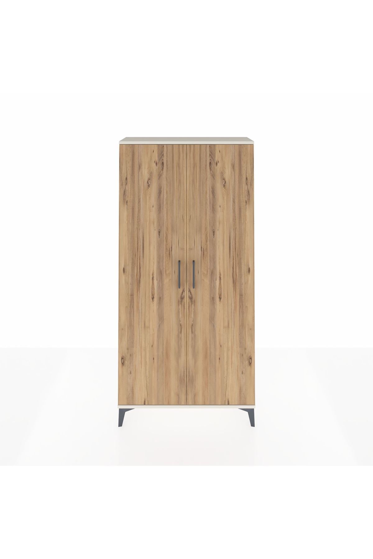 Arges Dolap 4 Raflı 2 Kapaklı 88x30x182 - S24M009V3A