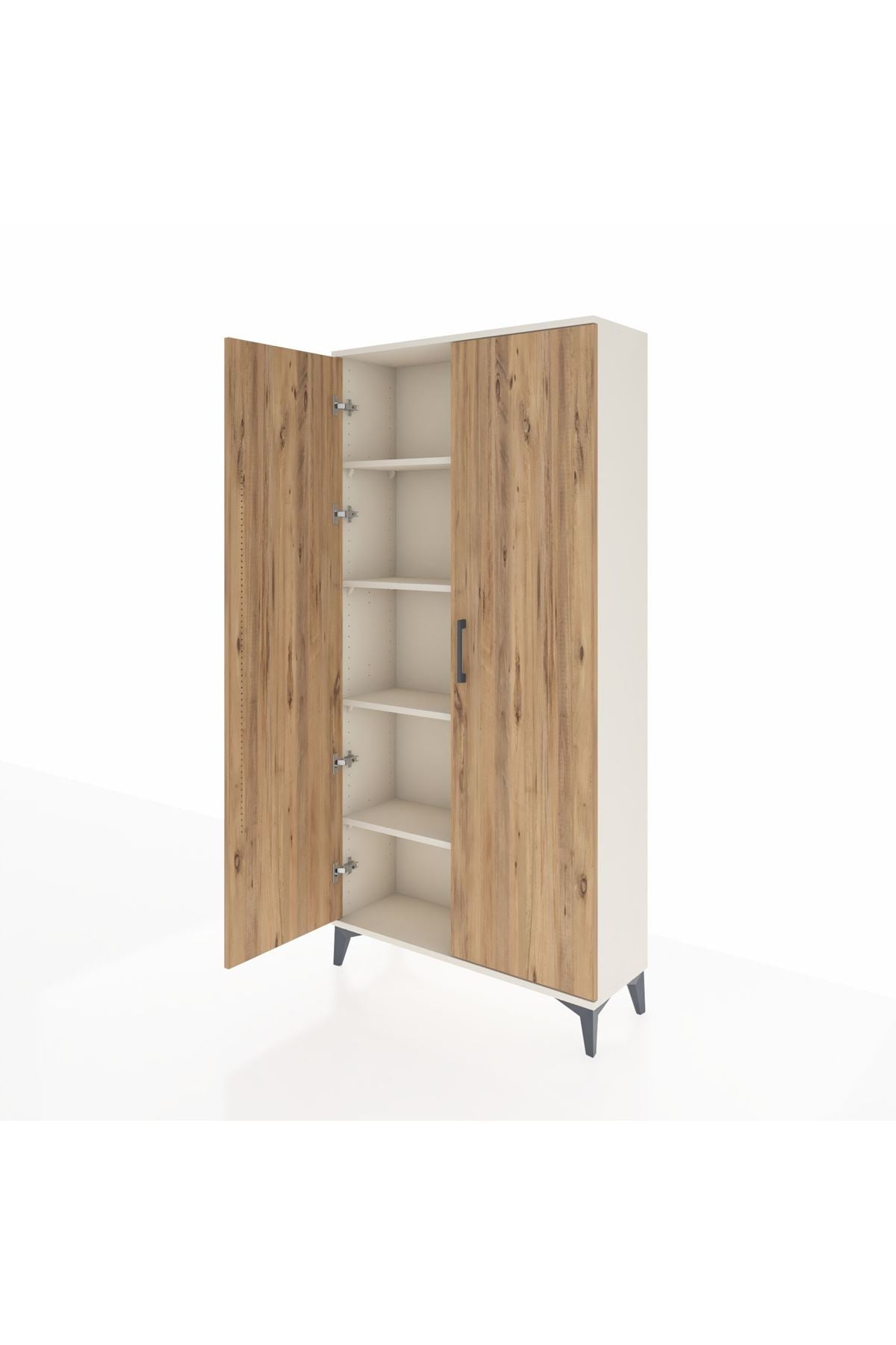 Arges Dolap 4 Raflı 2 Kapaklı 88x30x182 - S24M009V3A