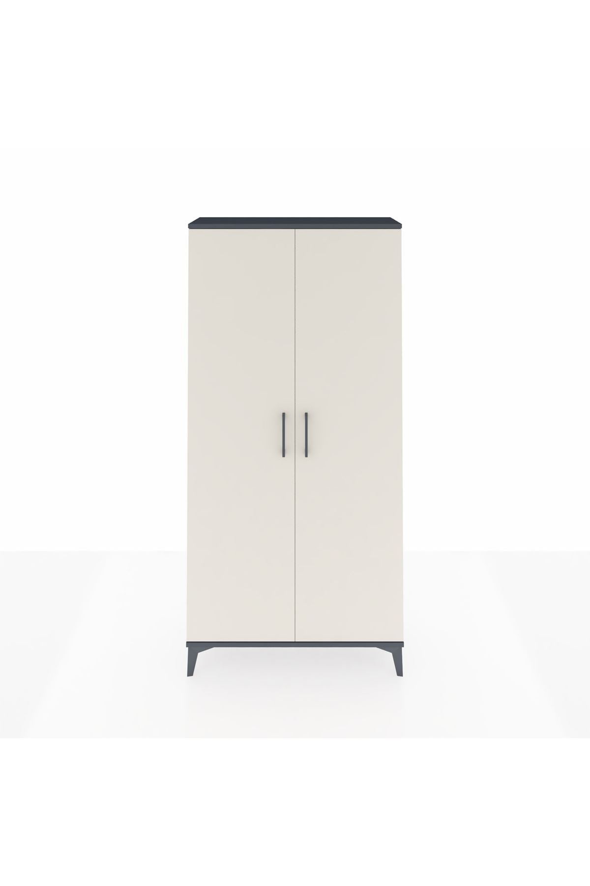 Arges Dolap 4 Raflı 2 Kapaklı 88x30x182 - S24M009V4A