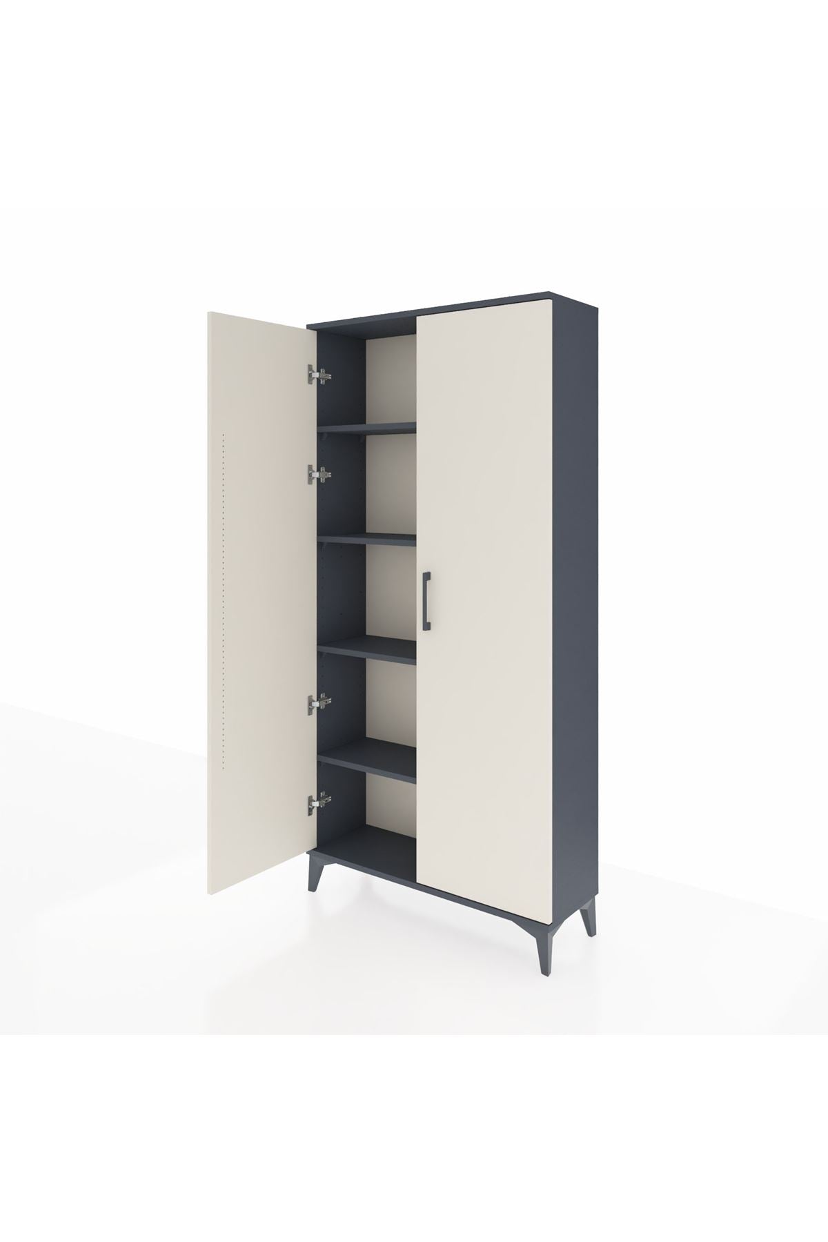 Arges Dolap 4 Raflı 2 Kapaklı 88x30x182 - S24M009V4A