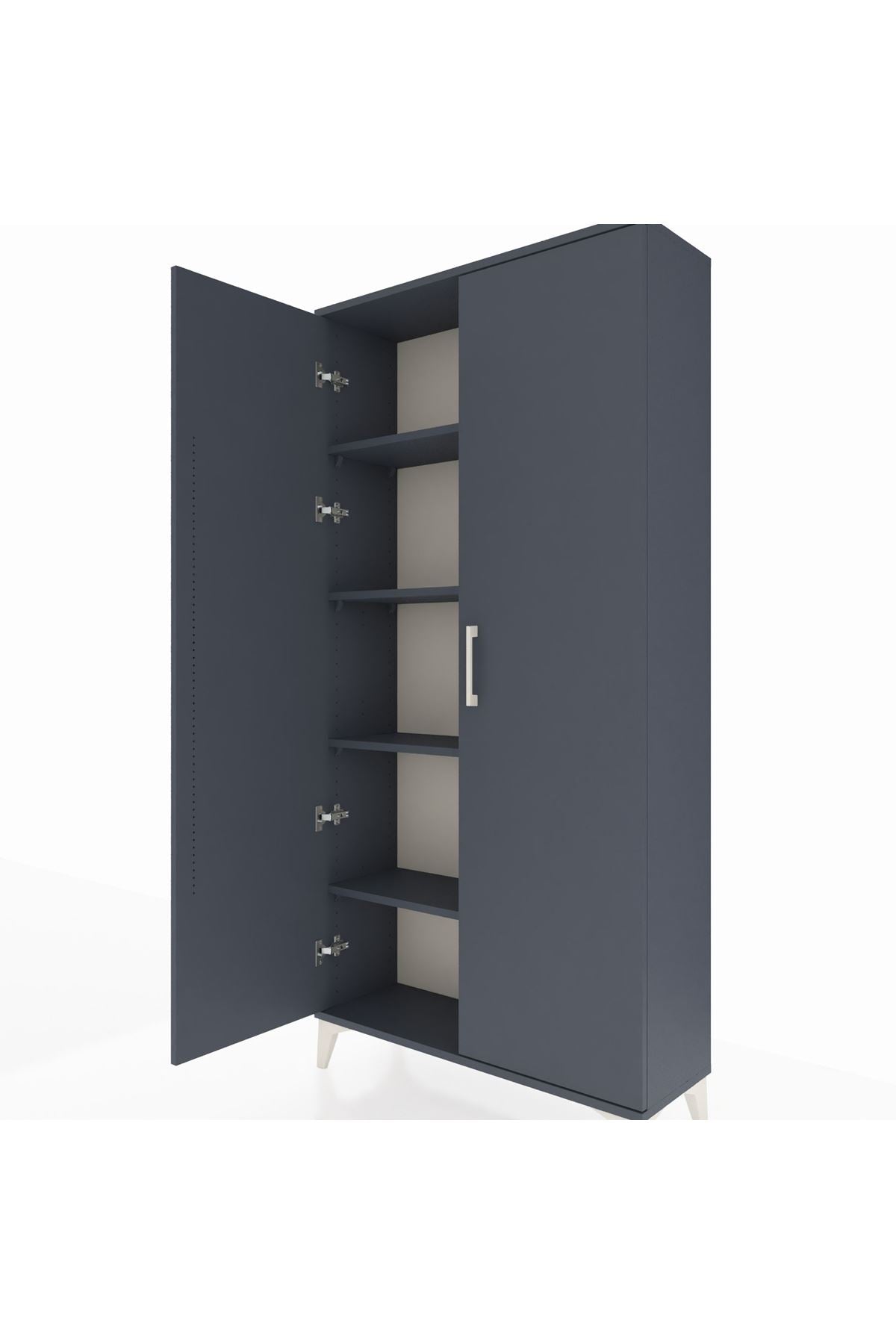 Arges Dolap 4 Raflı 2 Kapaklı 88x30x182 - S24M009V5A