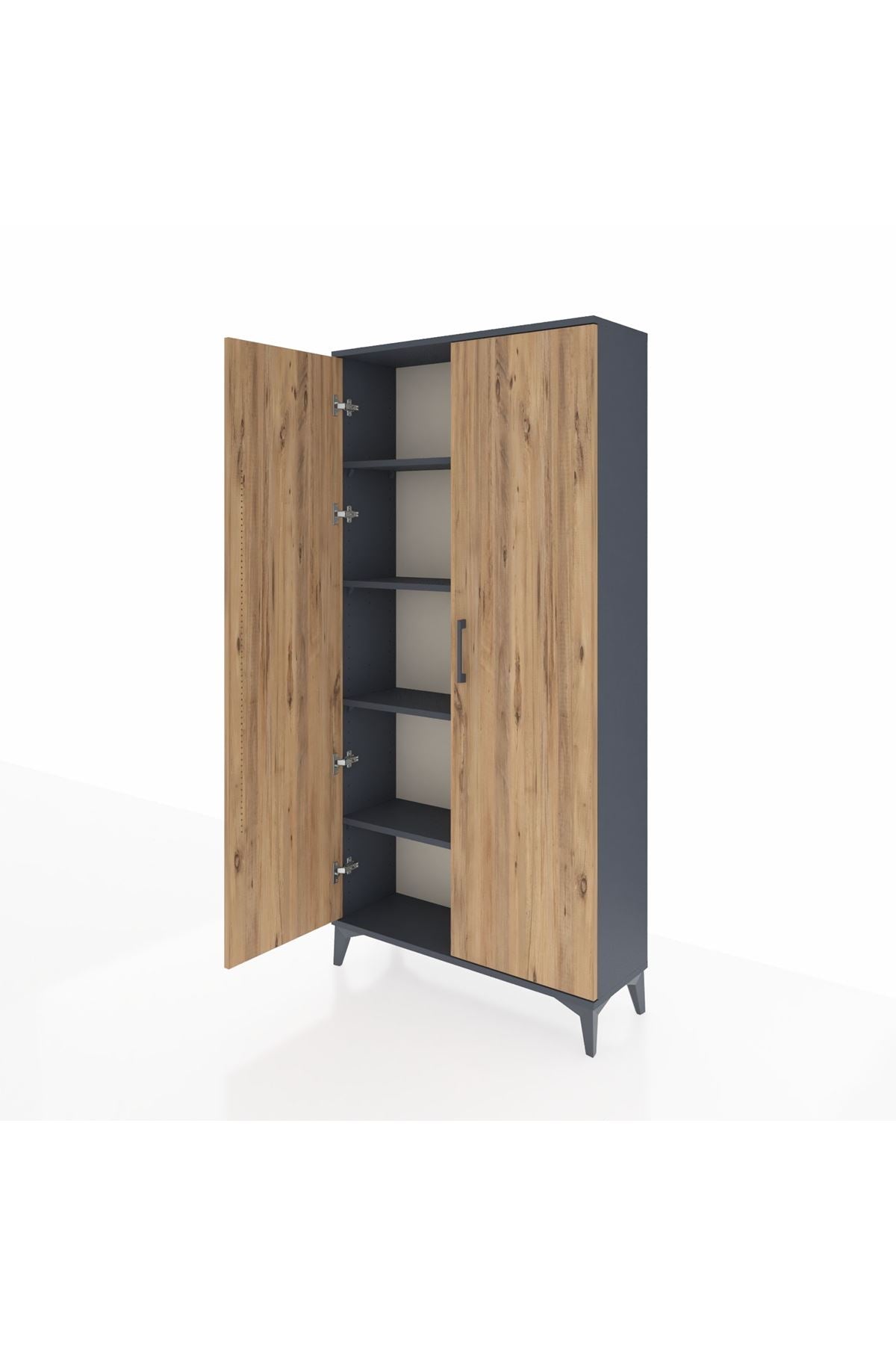 Arges Dolap 4 Raflı 2 Kapaklı 88x30x182 - S24M009V6A
