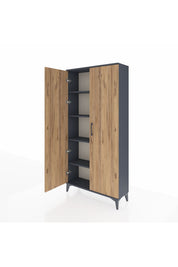 Arges Dolap 4 Raflı 2 Kapaklı 88x30x182 - S24M009V6A