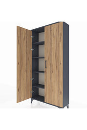 Arges Dolap 4 Raflı 2 Kapaklı 88x30x182 - S24M009V6A
