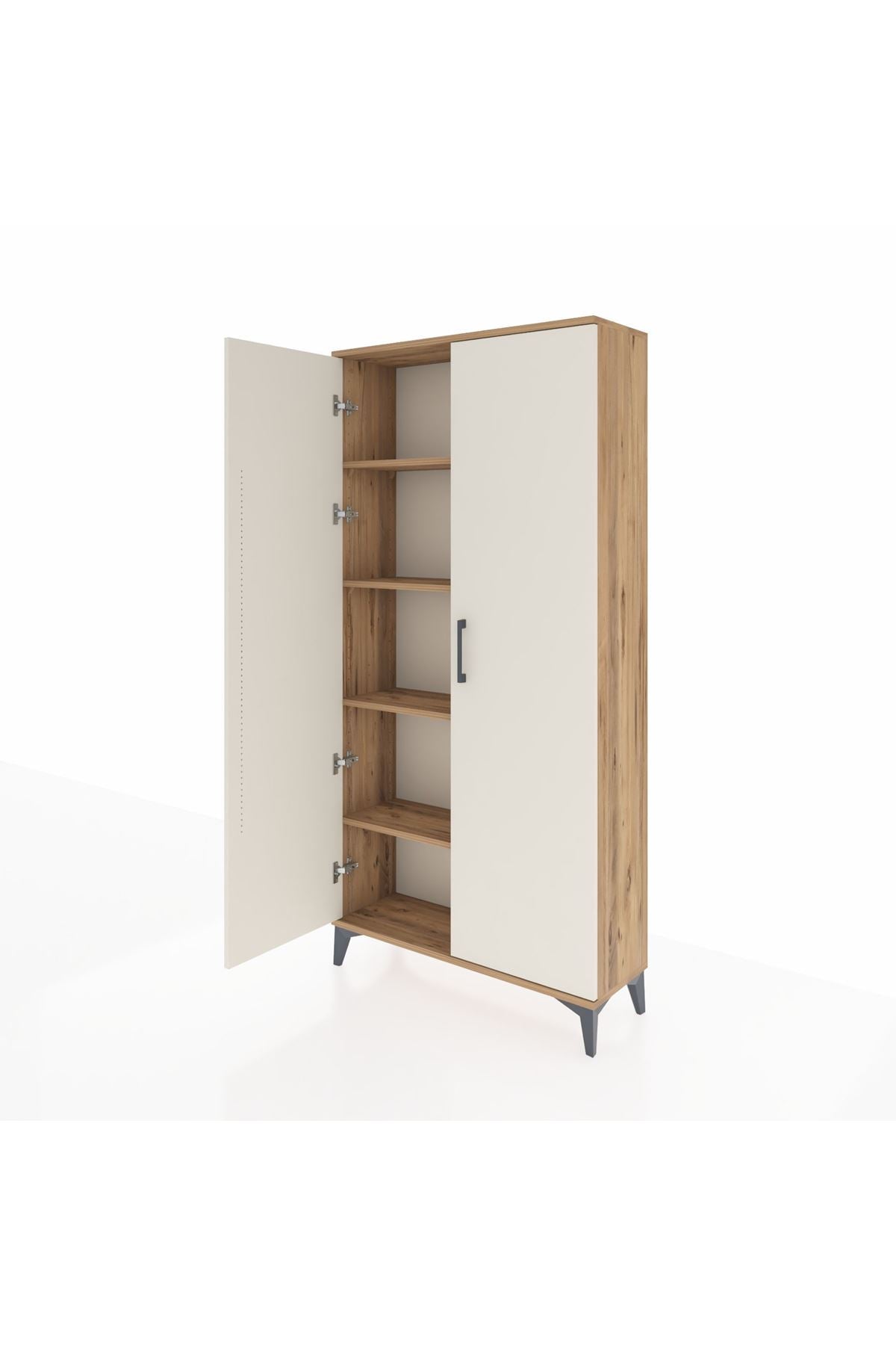 Arges Dolap 4 Raflı 2 Kapaklı 88x30x182 - S24M009V7A