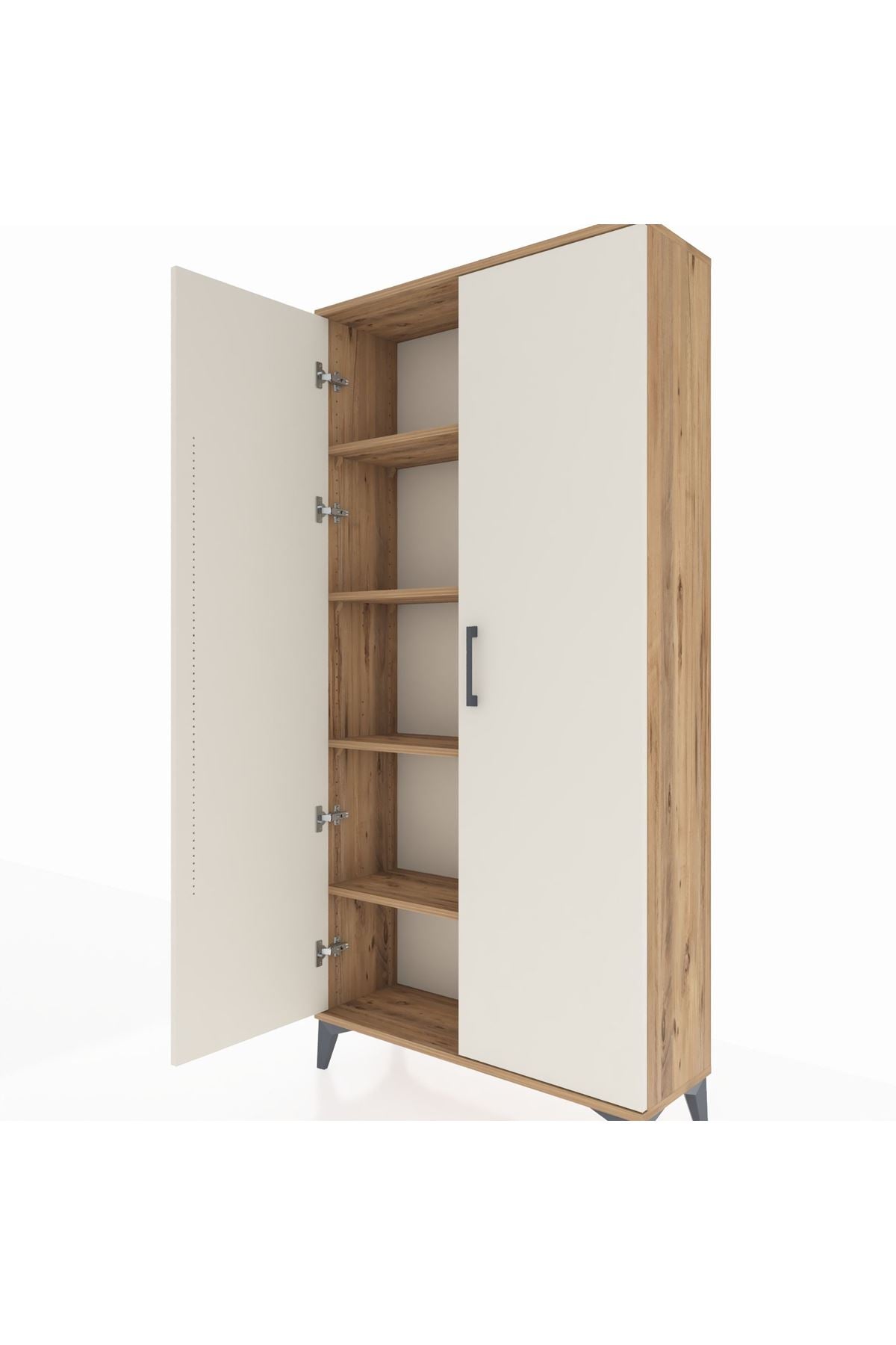 Arges Dolap 4 Raflı 2 Kapaklı 88x30x182 - S24M009V7A