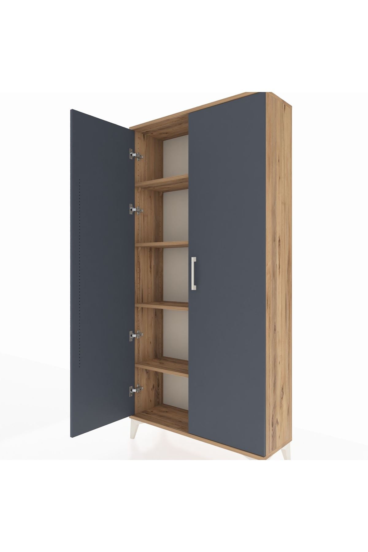Arges Dolap 4 Raflı 2 Kapaklı 88x30x182 - S24M009V8A