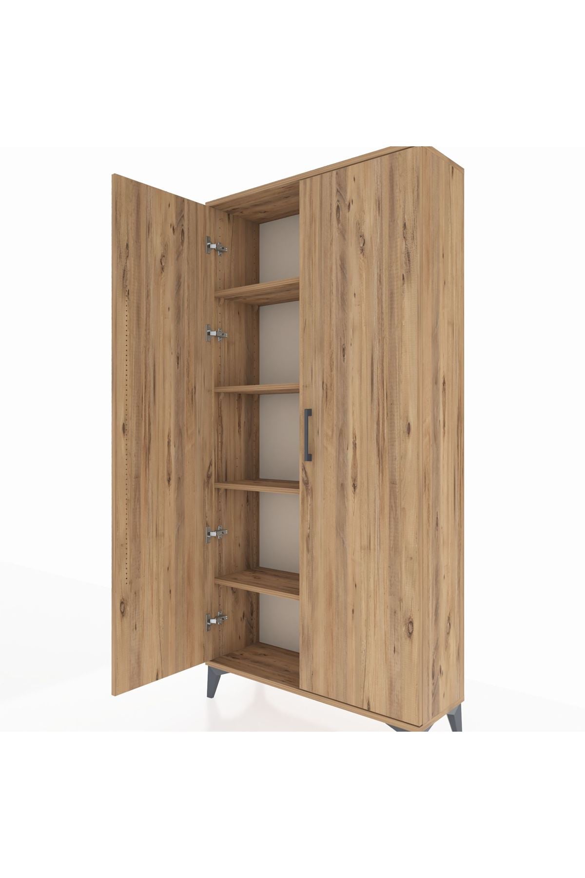 Arges Dolap 4 Raflı 2 Kapaklı 88x30x182 - S24M009V9A