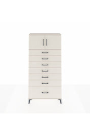 Arges Dolap Tek Raflı 7 Çekmeceli 2 Kapaklı 88x30x182 - S24M010V1A