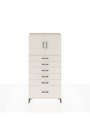 Arges Dolap 2 Raflı 6 Çekmeceli 2 Kapaklı 88x30x182 - S24M011V1A