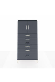 Arges Dolap 2 Raflı 6 Çekmeceli 2 Kapaklı 88x30x182 - S24M011V5A