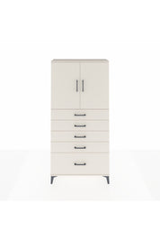 Arges Dolap 2 Raflı 5 Çekmeceli 2 Kapaklı 88x30x182 - S24M012V1A