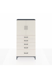 Arges Dolap 2 Raflı 5 Çekmeceli 2 Kapaklı 88x30x182 - S24M012V4A