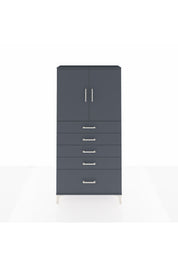 Arges Dolap 2 Raflı 5 Çekmeceli 2 Kapaklı 88x30x182 - S24M012V5A