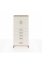 Arges Dolap 2 Raflı 5 Çekmeceli 2 Kapaklı 88x30x182 - S24M012V7A