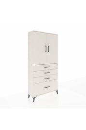 Arges Dolap 3 Raflı 4 Çekmeceli 2 Kapaklı 88x30x182 - S24M013V1A