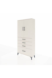 Arges Dolap 3 Raflı 4 Çekmeceli 2 Kapaklı 88x30x182 - S24M013V1A