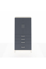 Arges Dolap 3 Raflı 4 Çekmeceli 2 Kapaklı 88x30x182 - S24M013V2A