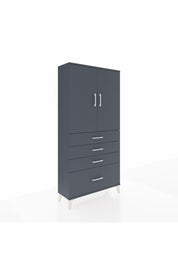 Arges Dolap 3 Raflı 4 Çekmeceli 2 Kapaklı 88x30x182 - S24M013V5A