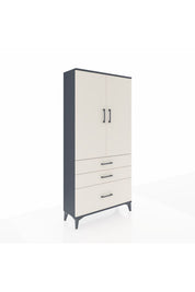 Arges Dolap 3 Raflı 3 Çekmeceli 2 Kapaklı 88x30x182 - S24M014V4A