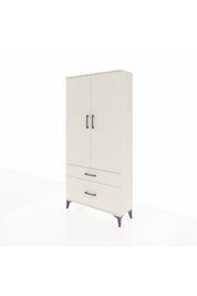 Arges Dolap 4 Raflı 2 Çekmeceli 2 Kapaklı 88x30x182 - S24M015V1A