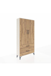 Arges Dolap 4 Raflı 2 Çekmeceli 2 Kapaklı 88x30x182 - S24M015V3A