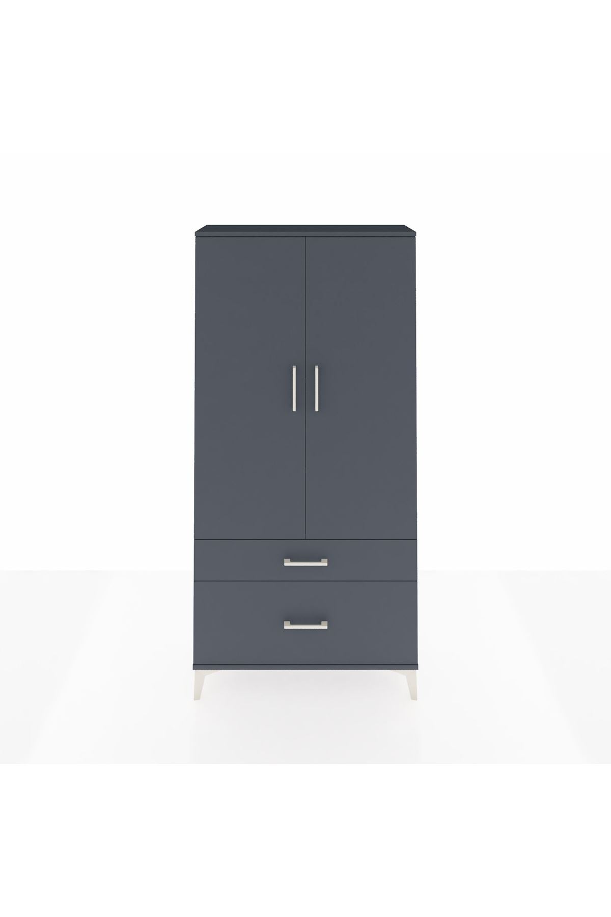 Arges Dolap 4 Raflı 2 Çekmeceli 2 Kapaklı 88x30x182 - S24M015V5A