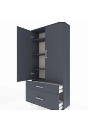 Arges Dolap 4 Raflı 2 Çekmeceli 2 Kapaklı 88x30x182 - S24M015V5A