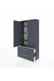 Arges Dolap 4 Raflı 2 Çekmeceli 2 Kapaklı 88x30x182 - S24M015V5A