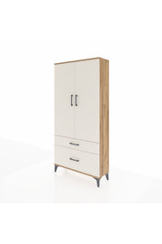 Arges Dolap 4 Raflı 2 Çekmeceli 2 Kapaklı 88x30x182 - S24M015V7A