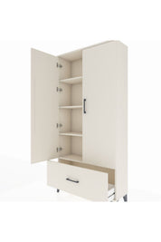 Arges Dolap 4 Raflı Tek Çekmeceli 2 Kapaklı 88x30x182 - S24M016V1A